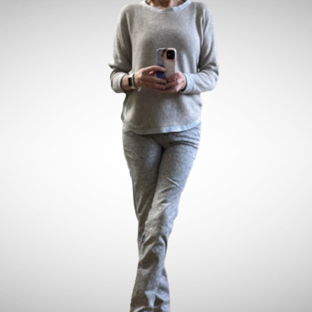 Cassis Taupe/Gray Wool Blend Sweater 36